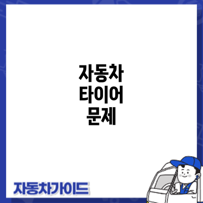 자동차 타이어 문제