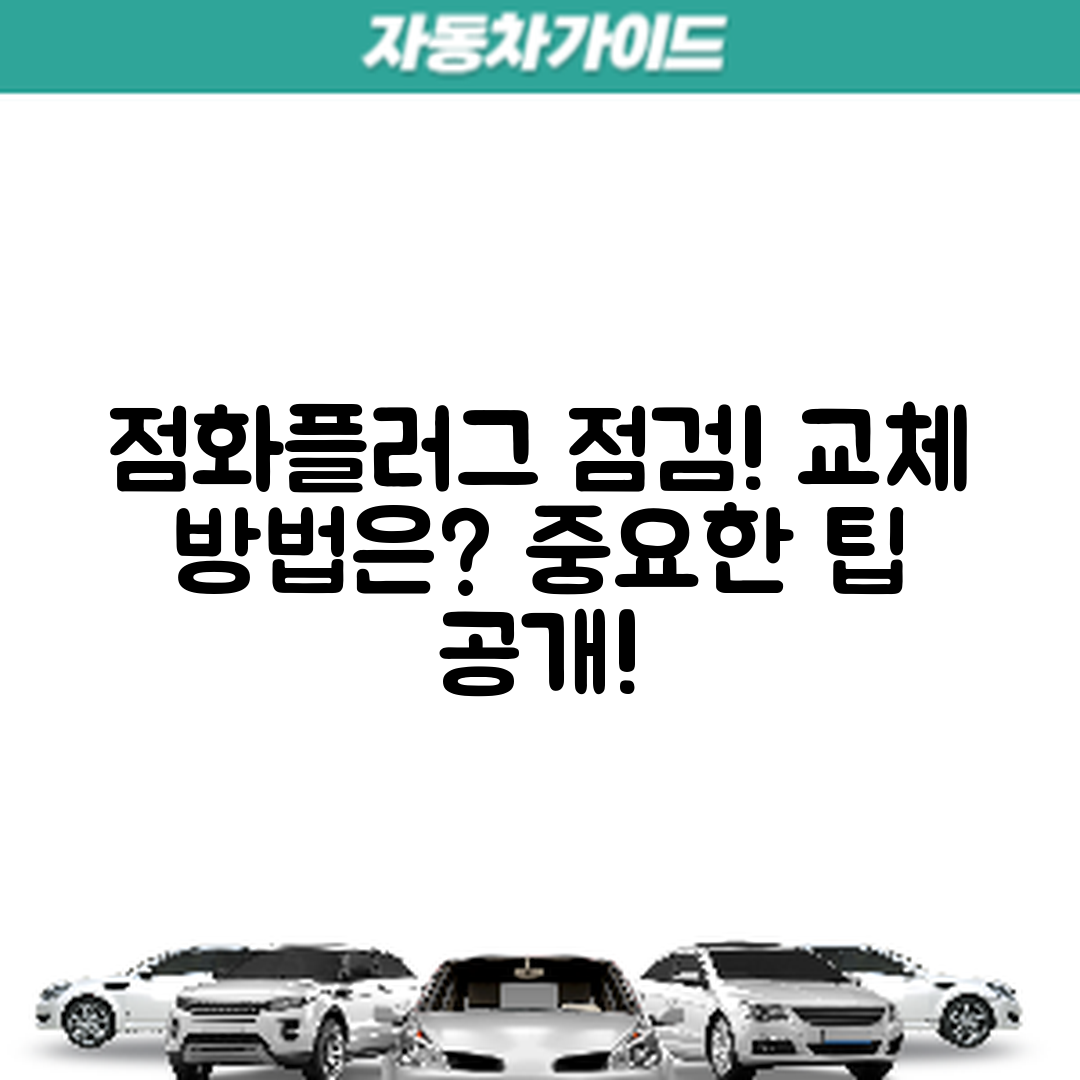 자동차 엔진 점화플러그, 어떻게 점검하고 교체할까요?