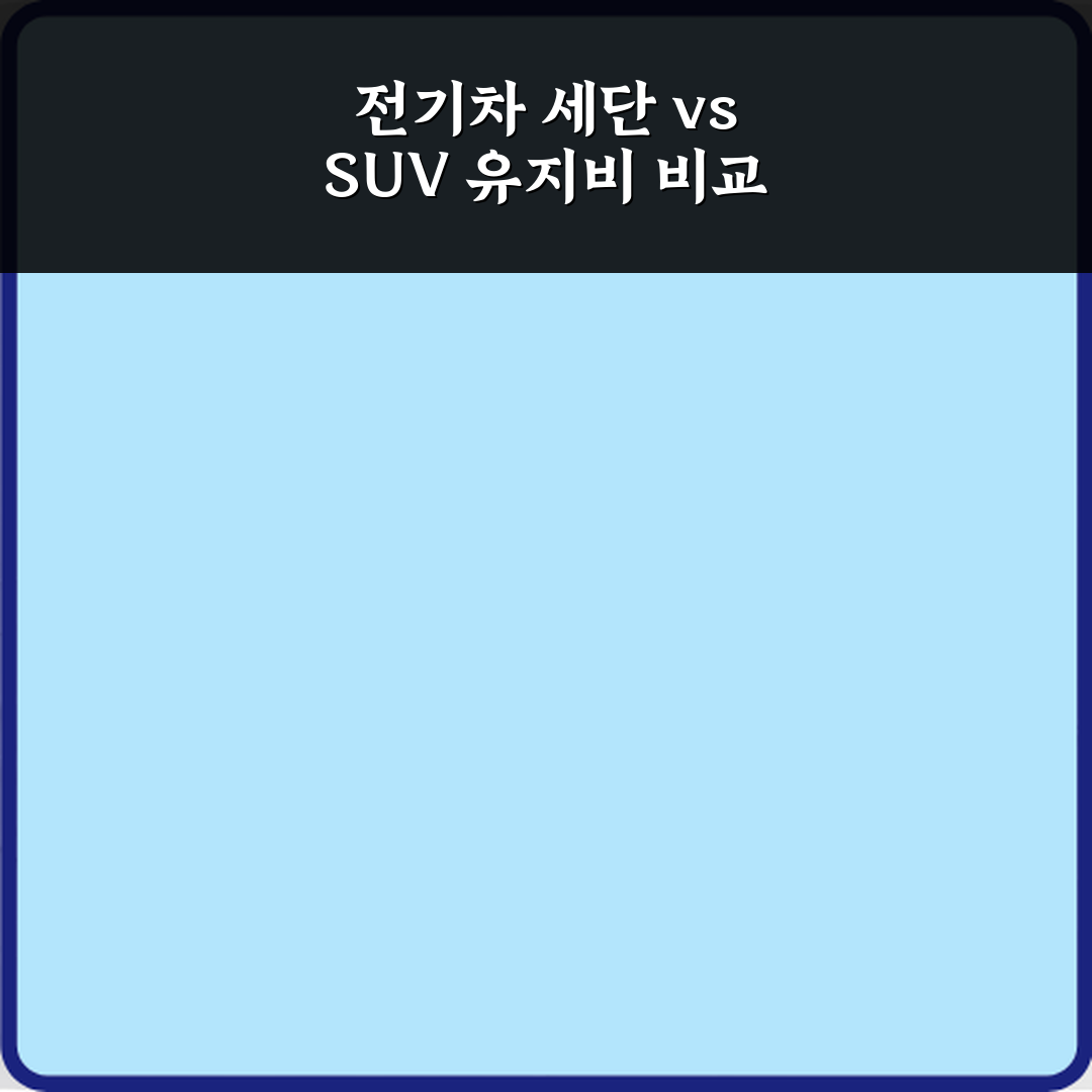 전기차 중고차 세단형과 SUV형 유지비 차이 직접 해봤어요, 솔직후기